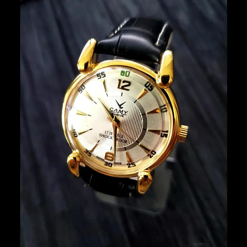 RARE Camy‎ Geneve Mechanical Swiss Watch Runs Excellent